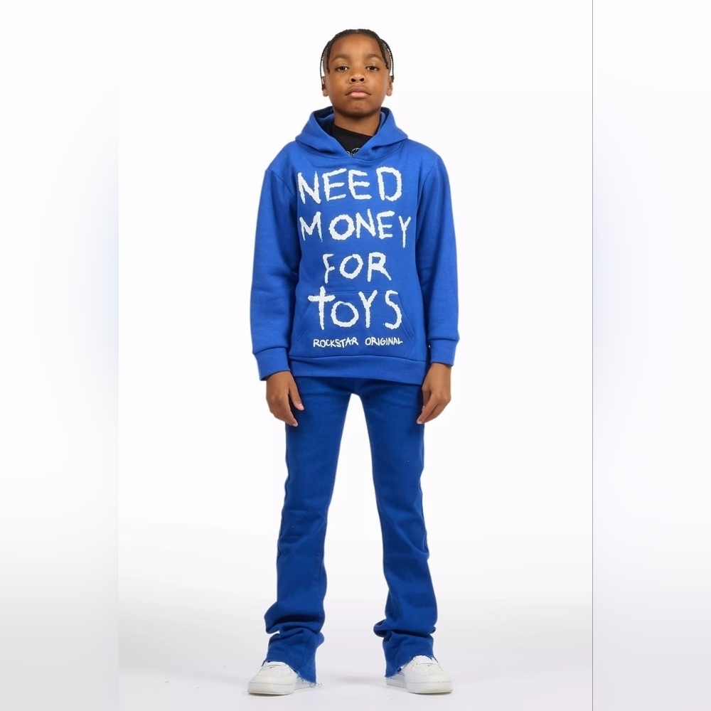 Rockstar Original boys dag royal blue stacked flare jean